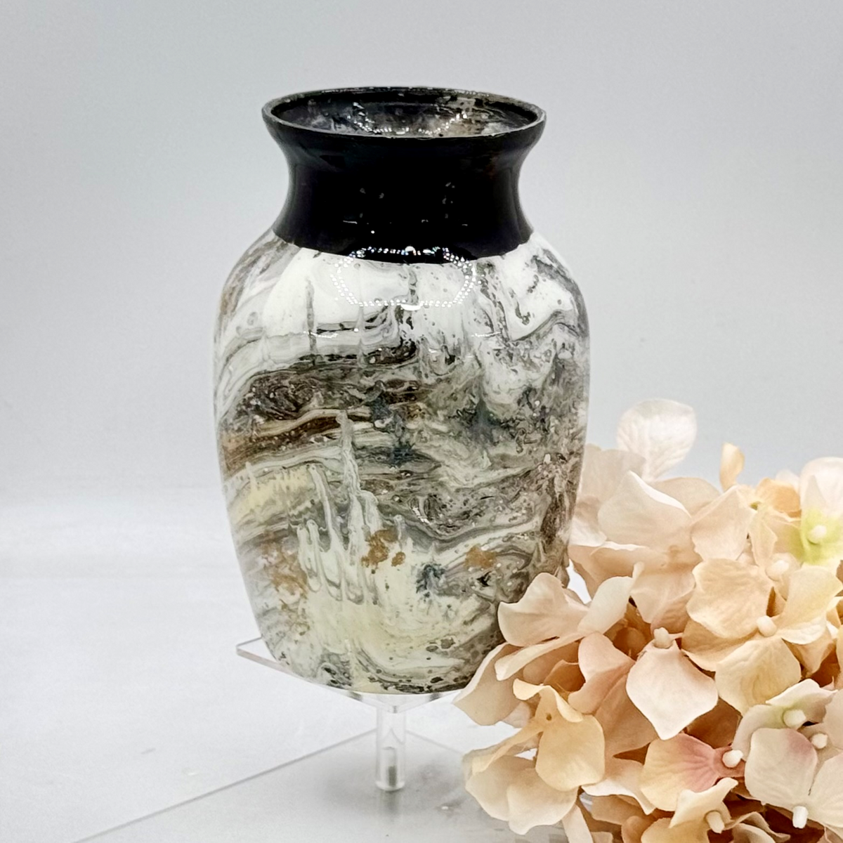 Gilded Earth Glass Vase