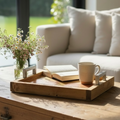 Gilded Oak Wooden Tray