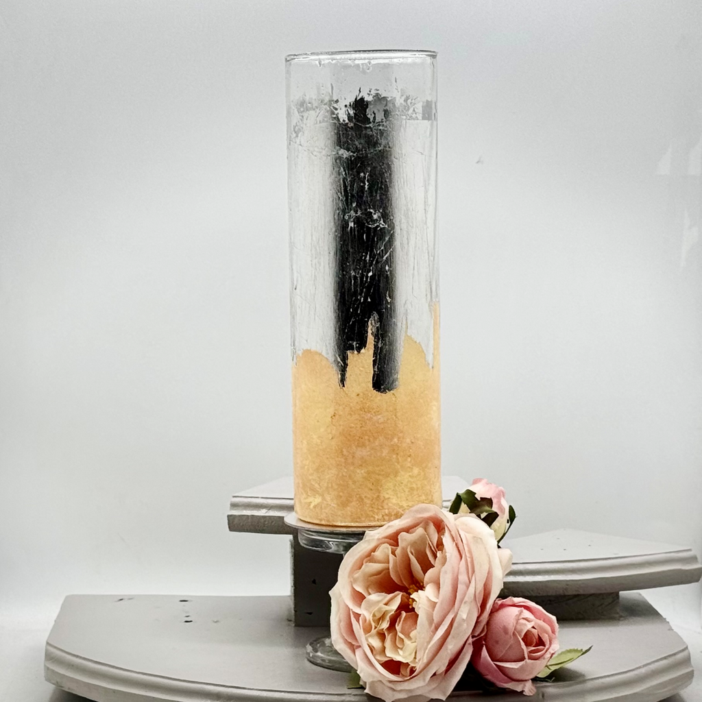Gilded Strata Glass Vase Collection