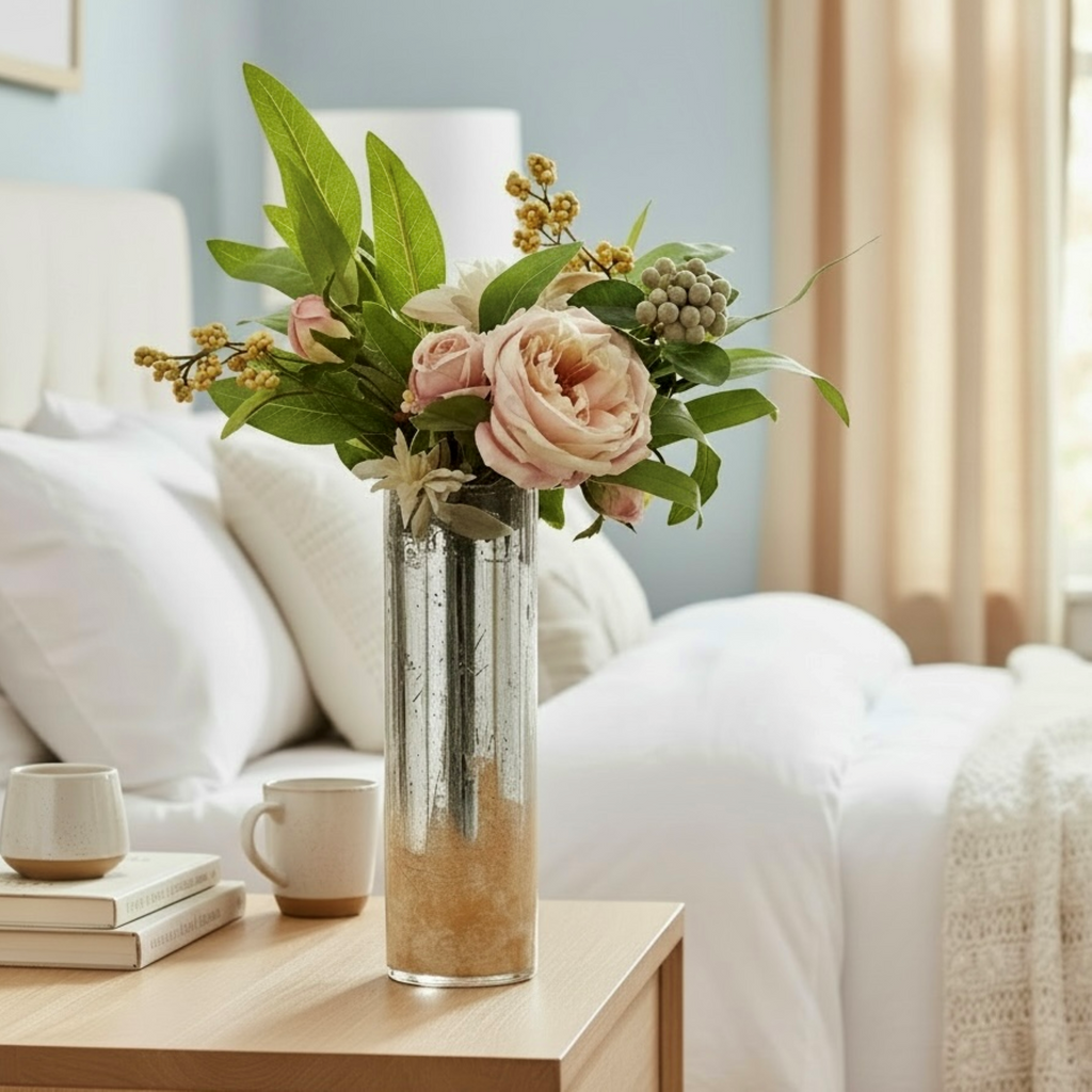 Gilded Strata Glass Vase Collection