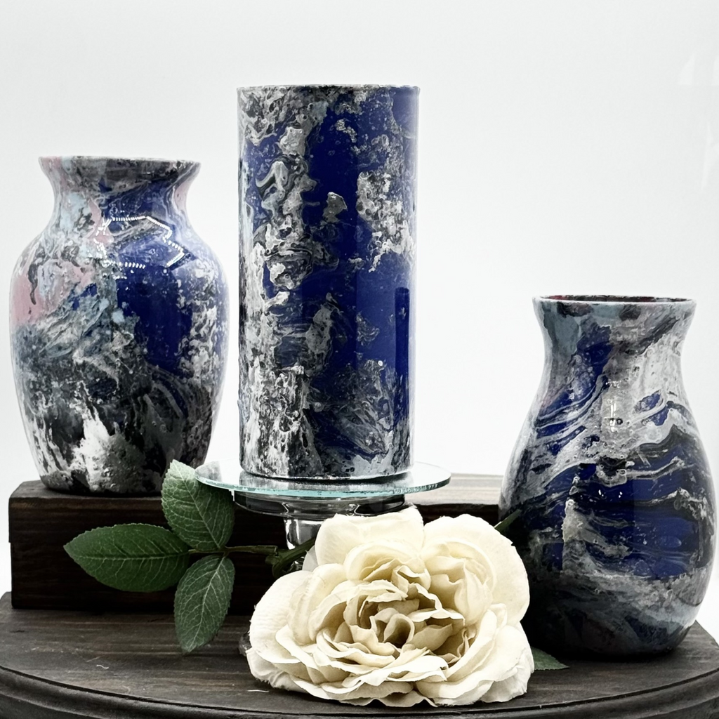 Glacier Glass Vase Collection