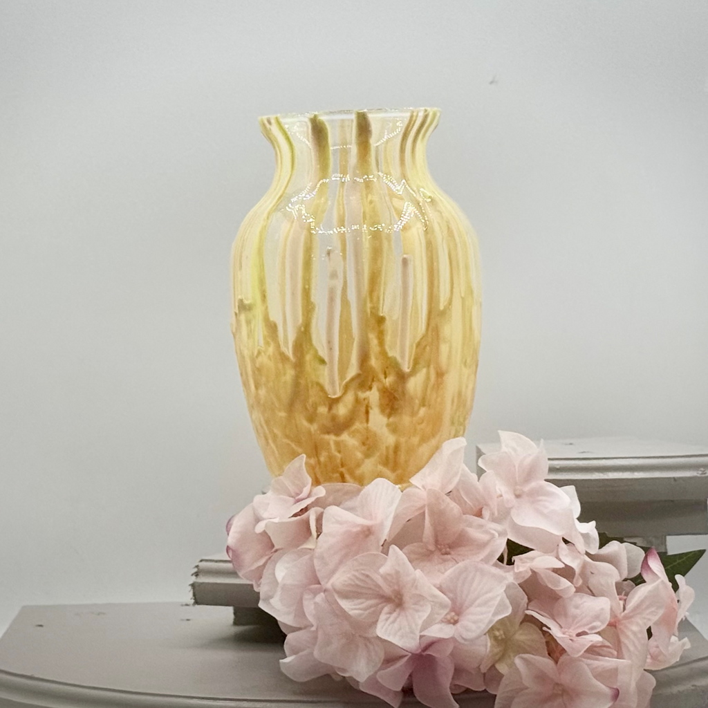 Golden Cascade Glass Vase Collection