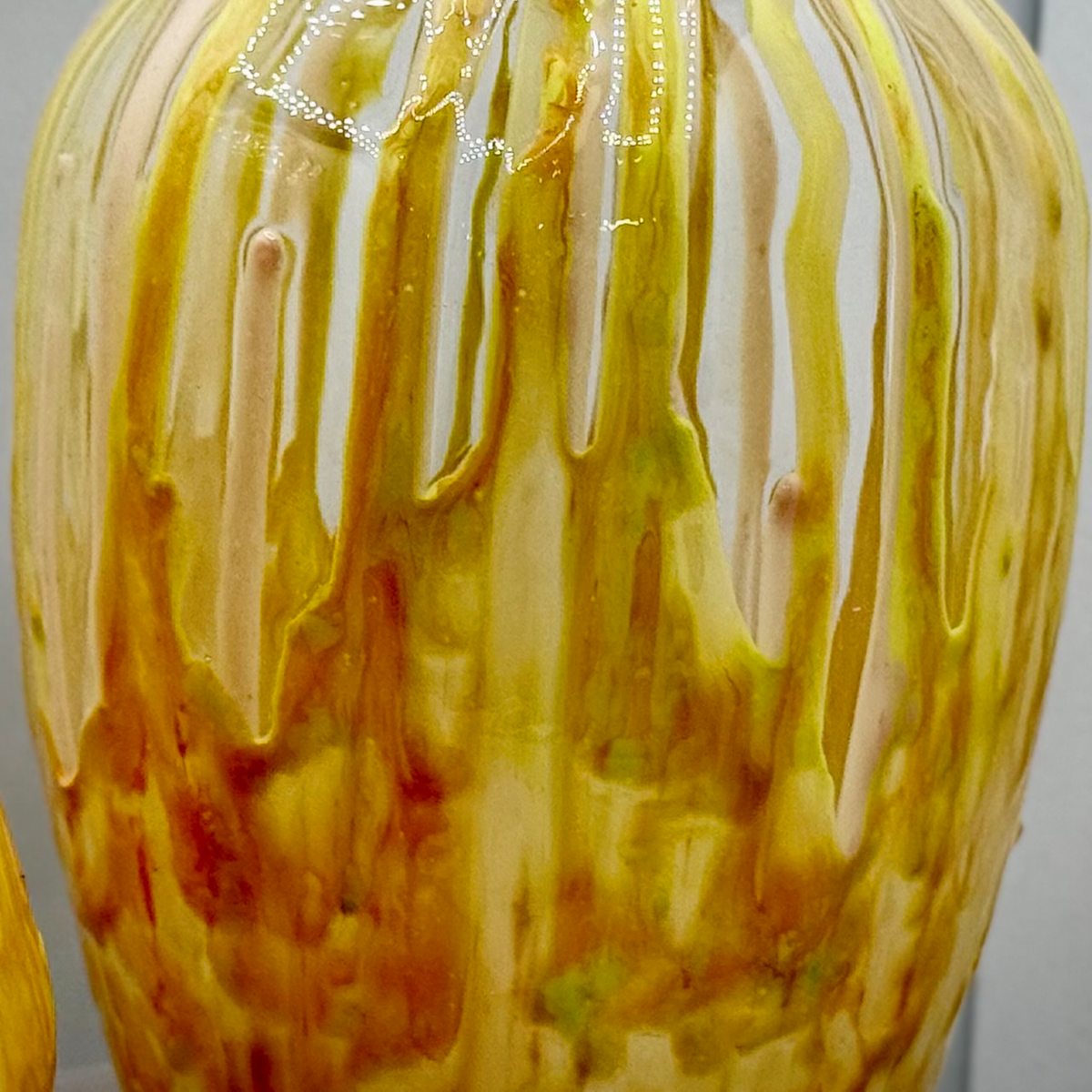 Golden Cascade Glass Vase Collection