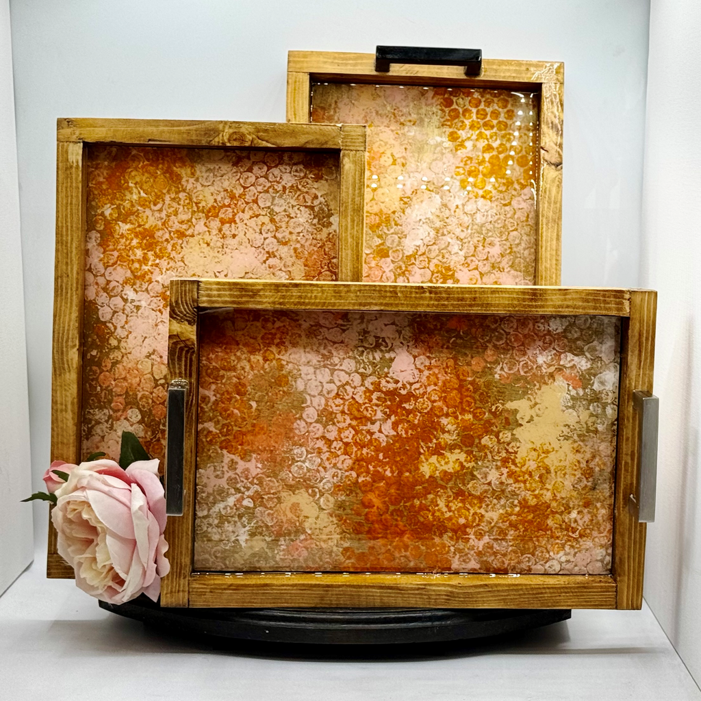 Golden Hour Wooden Tray Collection