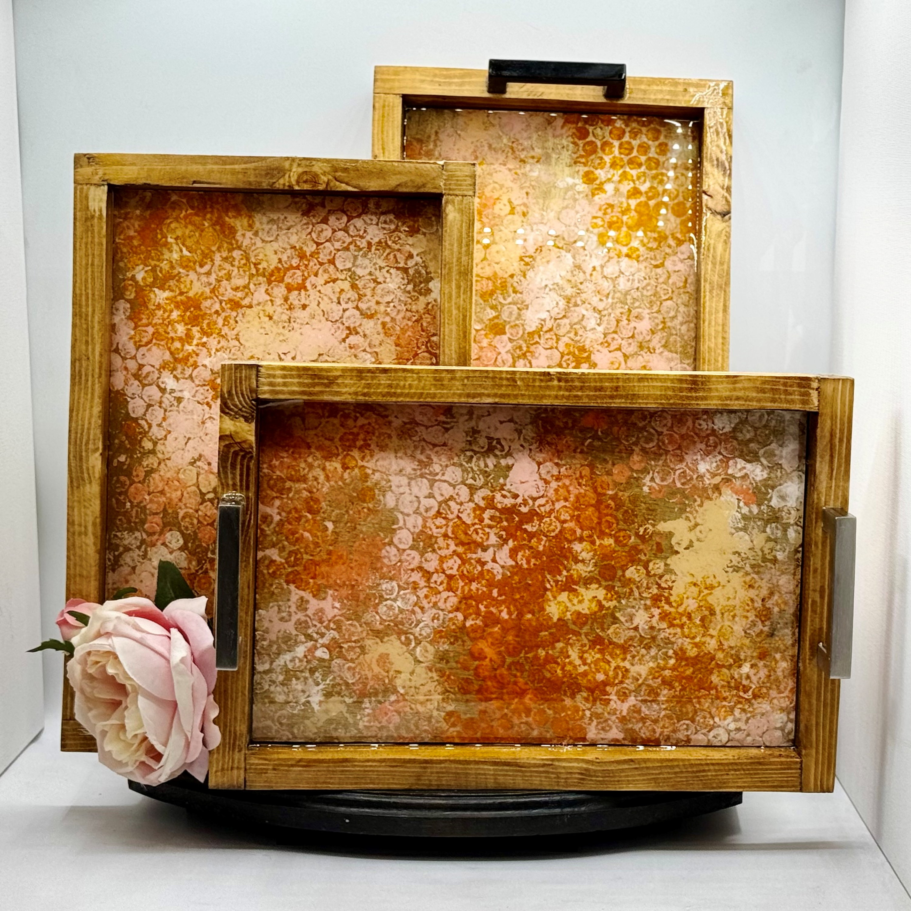 Golden Hour Wooden Tray Collection