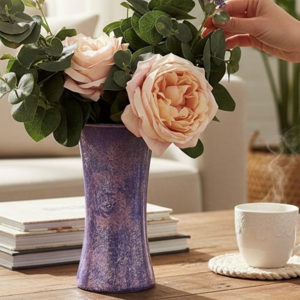 Grape Smoke Glass Vase Collection
