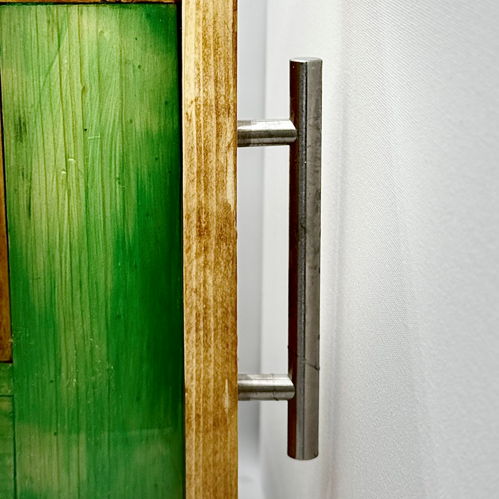 Green Wash Wooden Tray