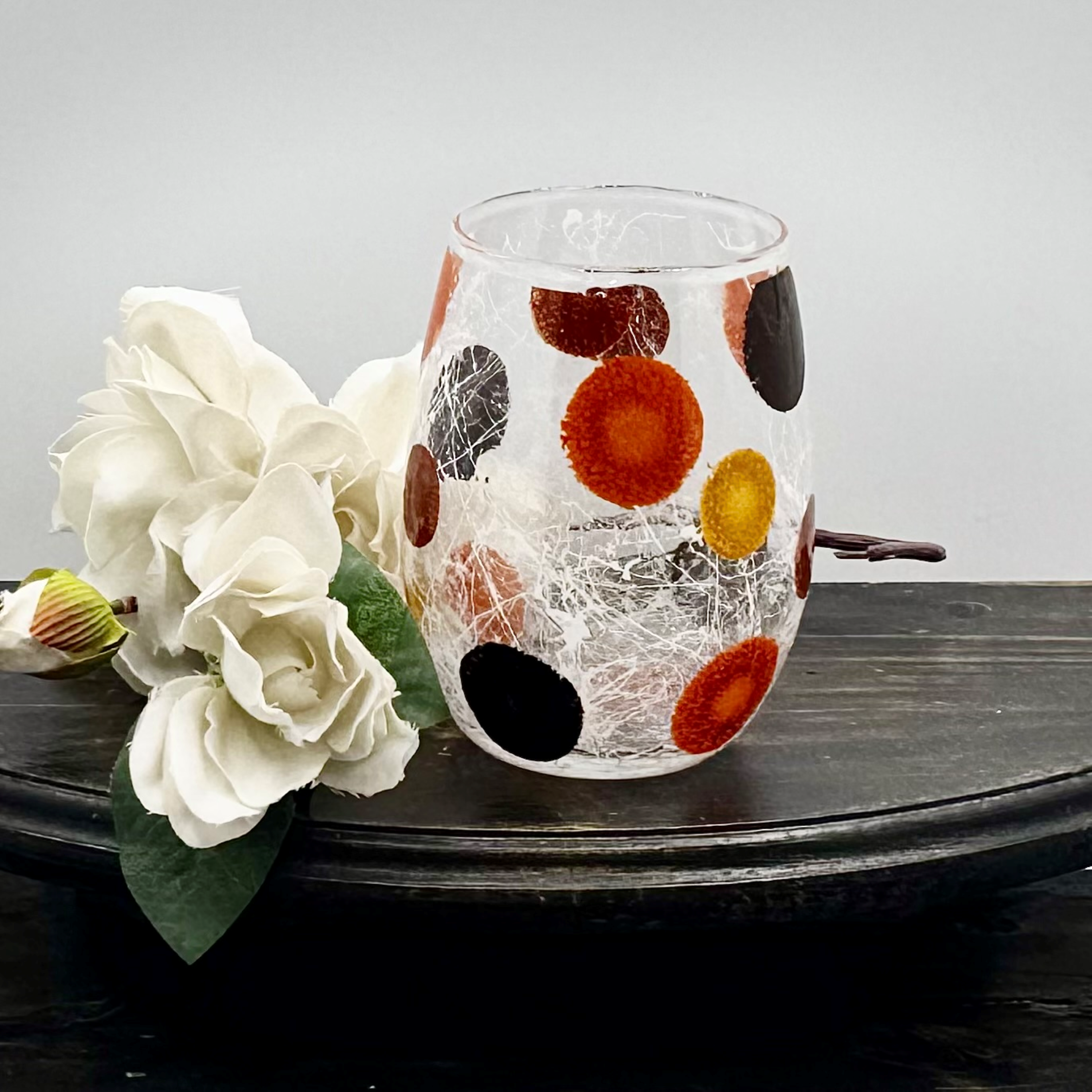 Harvest Mosaic Stemless Wine Glass