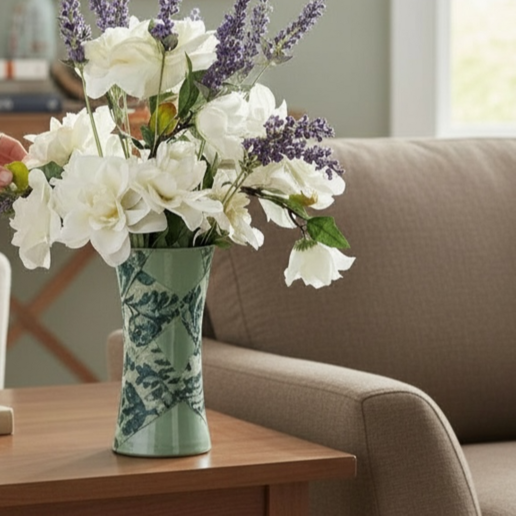 Heirloom Floral Glass Vase Collection