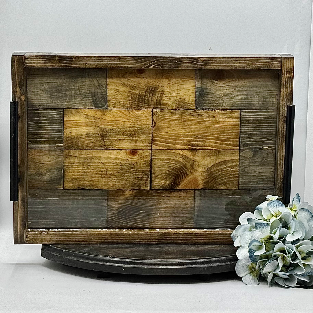 Heritage Cross Wooden Tray