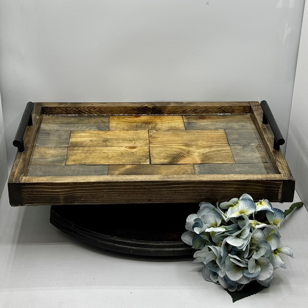 Heritage Cross Wooden Tray