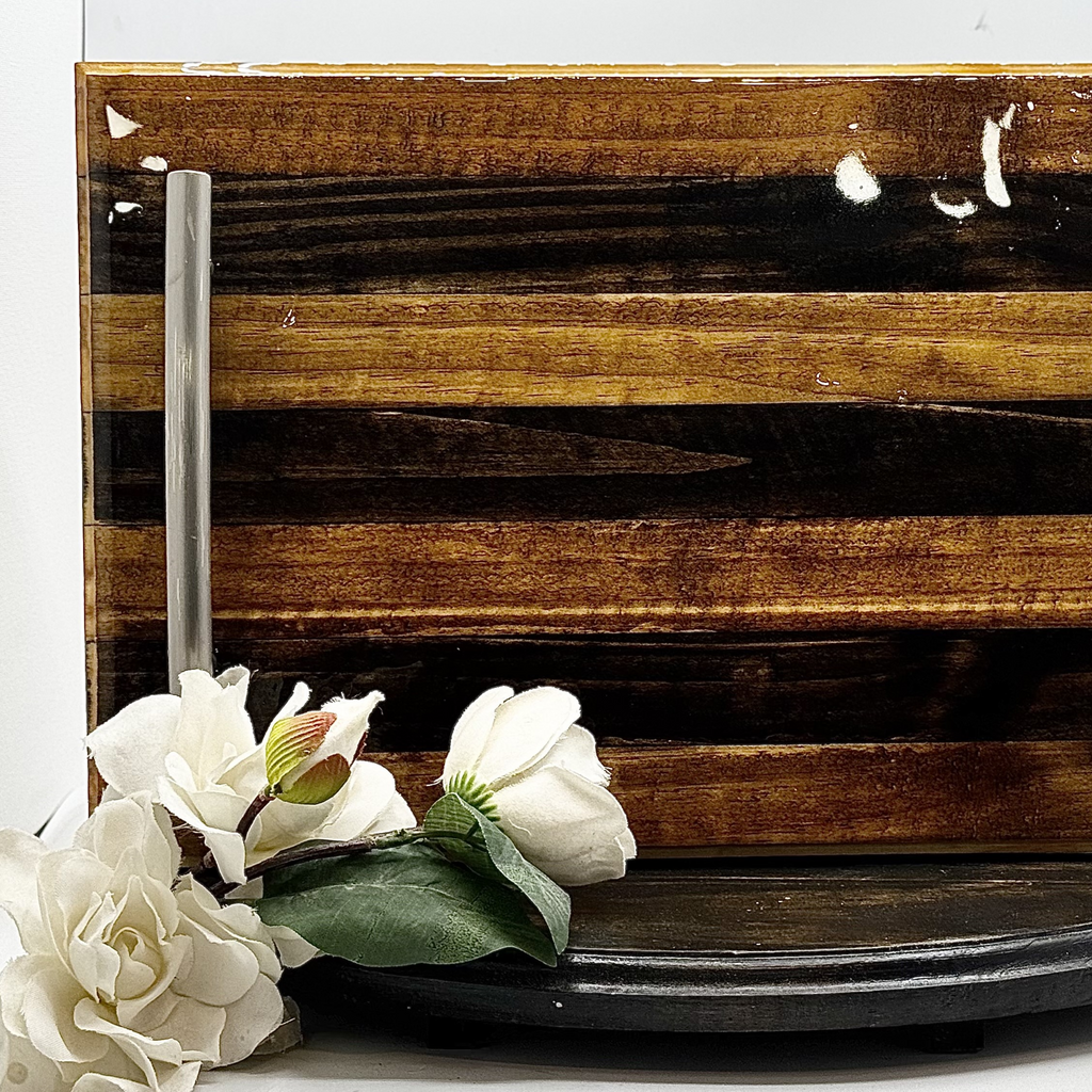 Horizon Line Wooden Tray