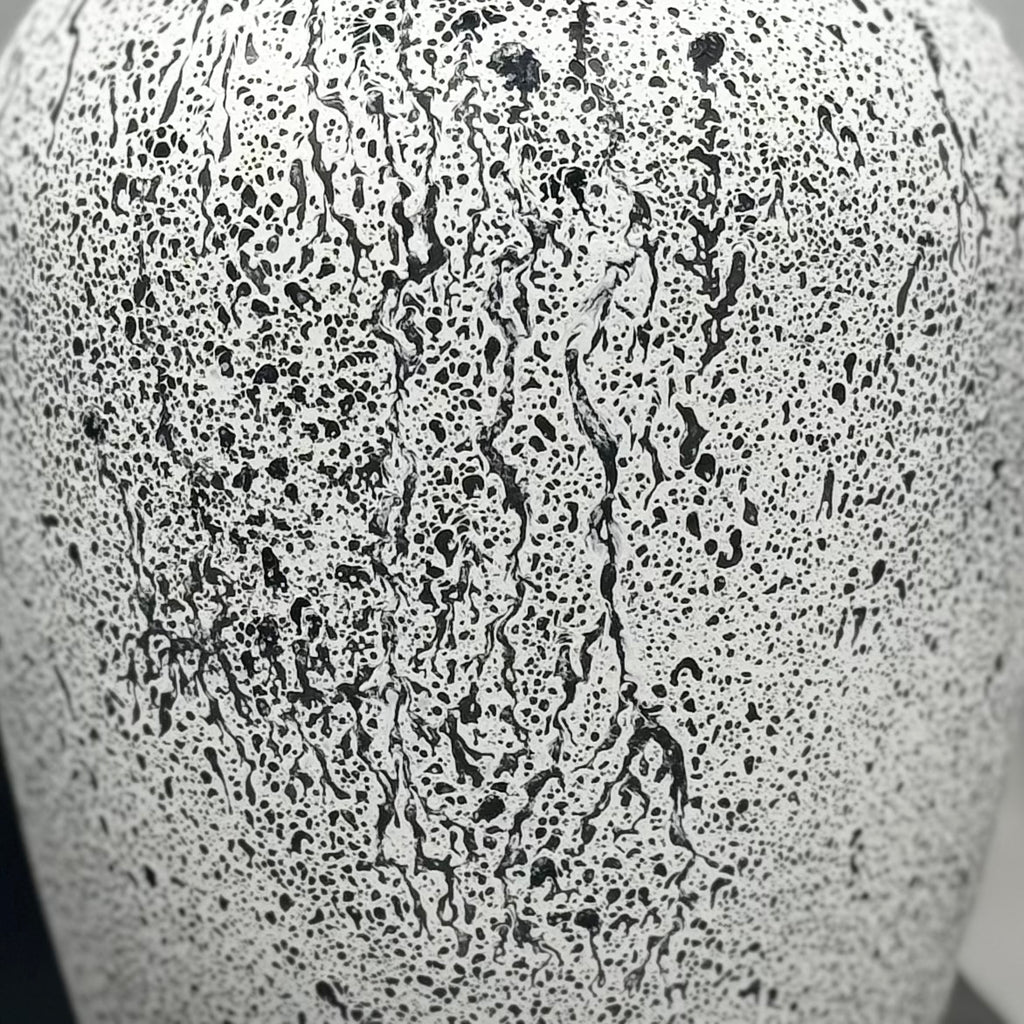 Black & White Splatter  Glass Vase Collection