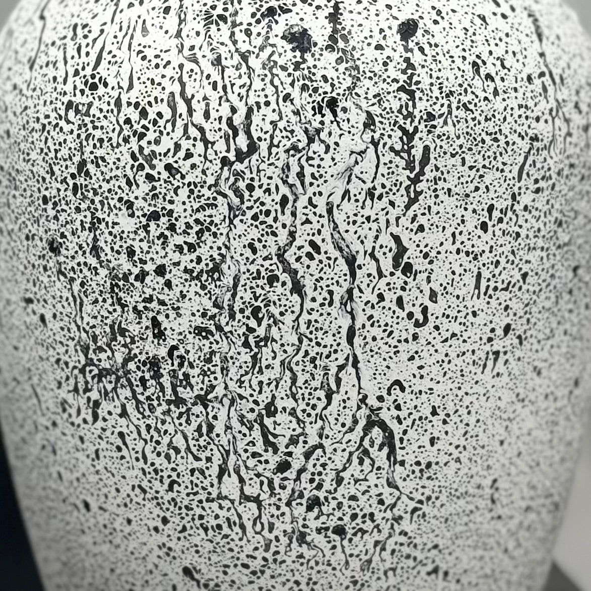 Black & White Splatter  Glass Vase Collection