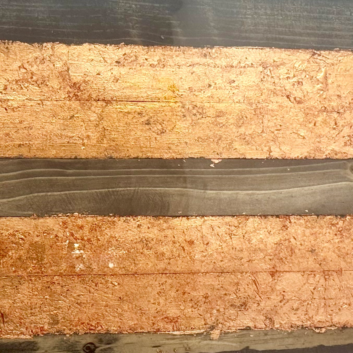 Industrial Copper Wooden Tray
