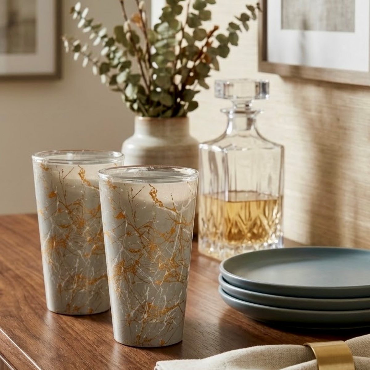 Industrial Textured Pub Glass