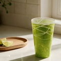 Lime Swirled Pub Glass