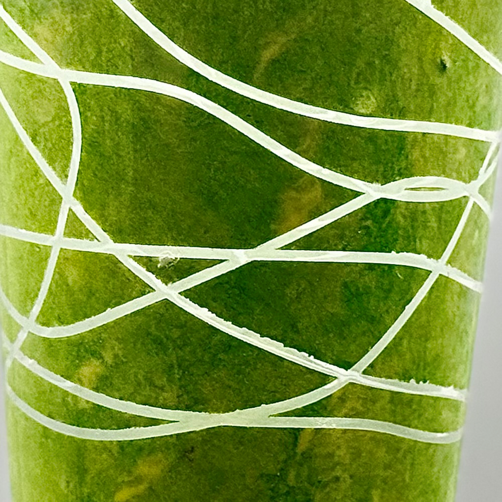 Lime Swirled Pub Glass