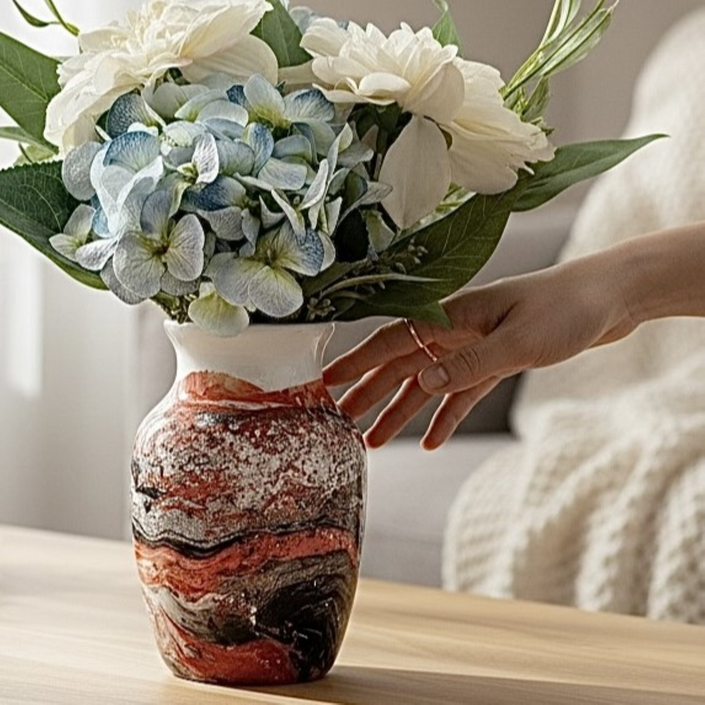 Magma Flow Glass Vase Collection
