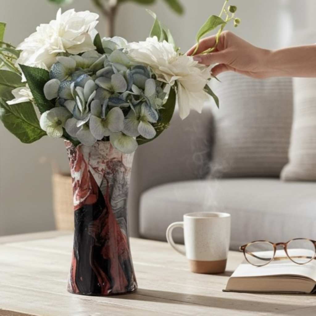 Magma Flow Glass Vase Collection