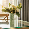 Marbled Mist Glass Vase Collection