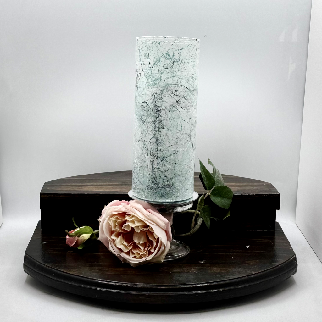 Marbled Mist Glass Vase Collection