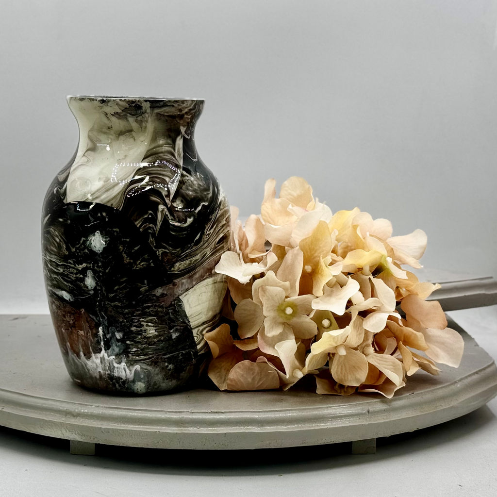 Marble Movement Glass Vase Collection