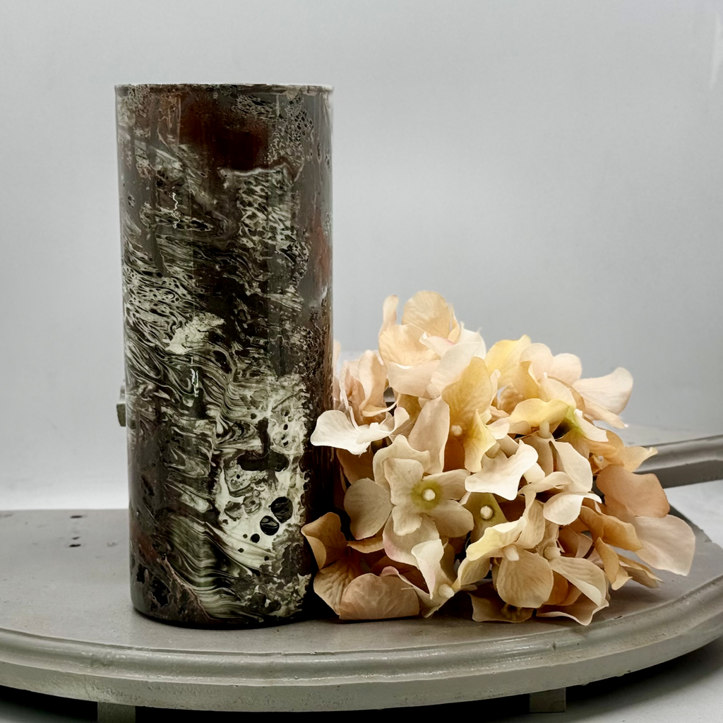 Marble Movement Glass Vase Collection