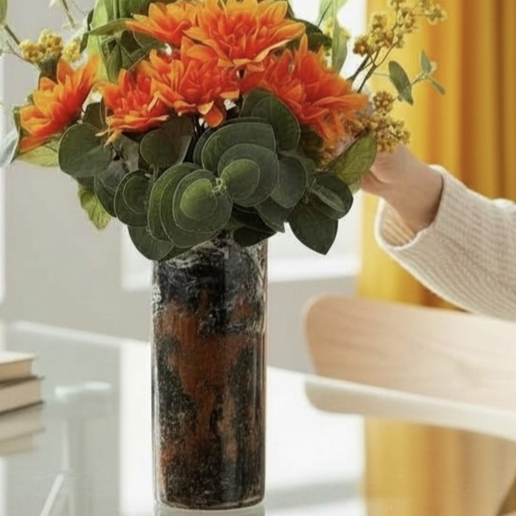 Marble River Glass Vase Collection