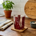 Maroon Speckled Rock Glass