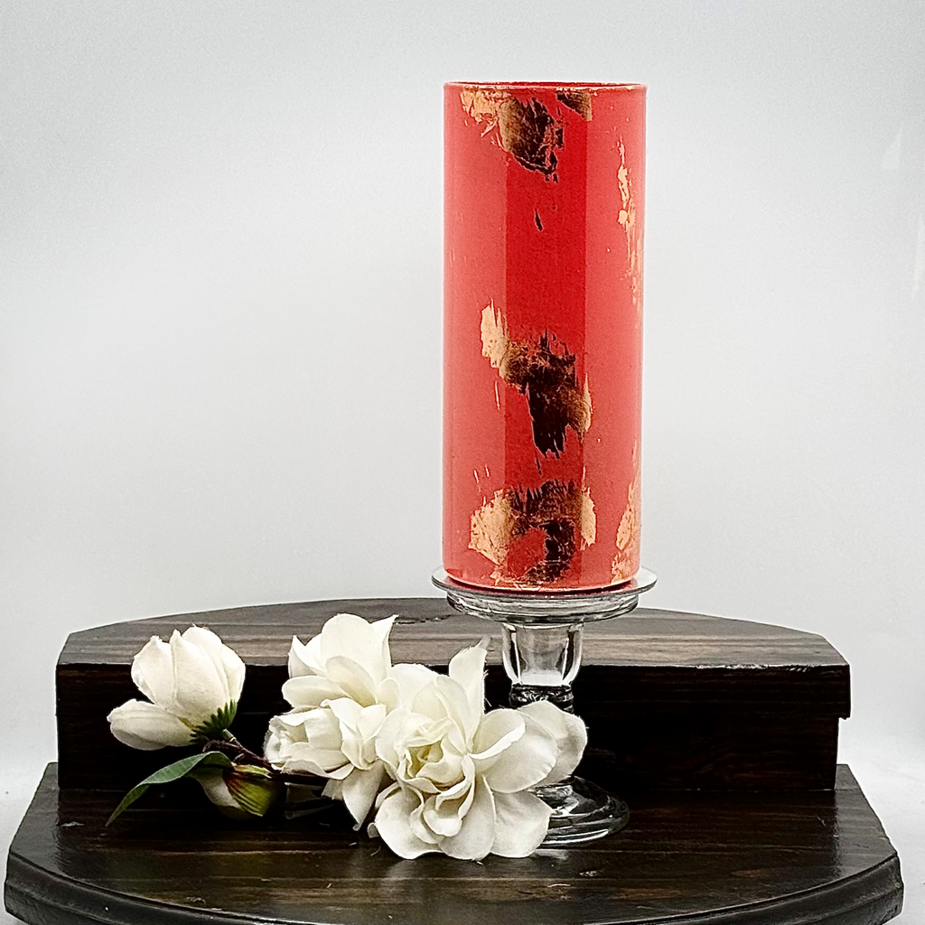 Mediterranean Ember Glass Vase Collection