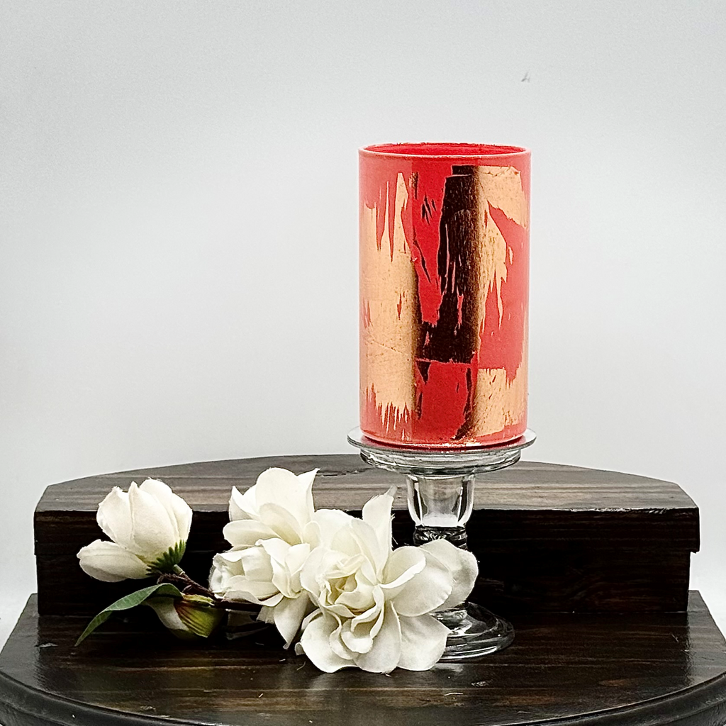 Mediterranean Ember Glass Vase Collection