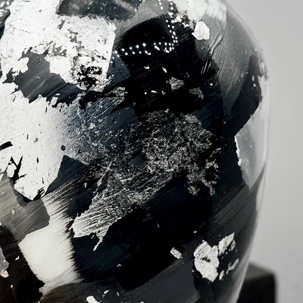 Midnight Brushstroke Glass Vase Collection