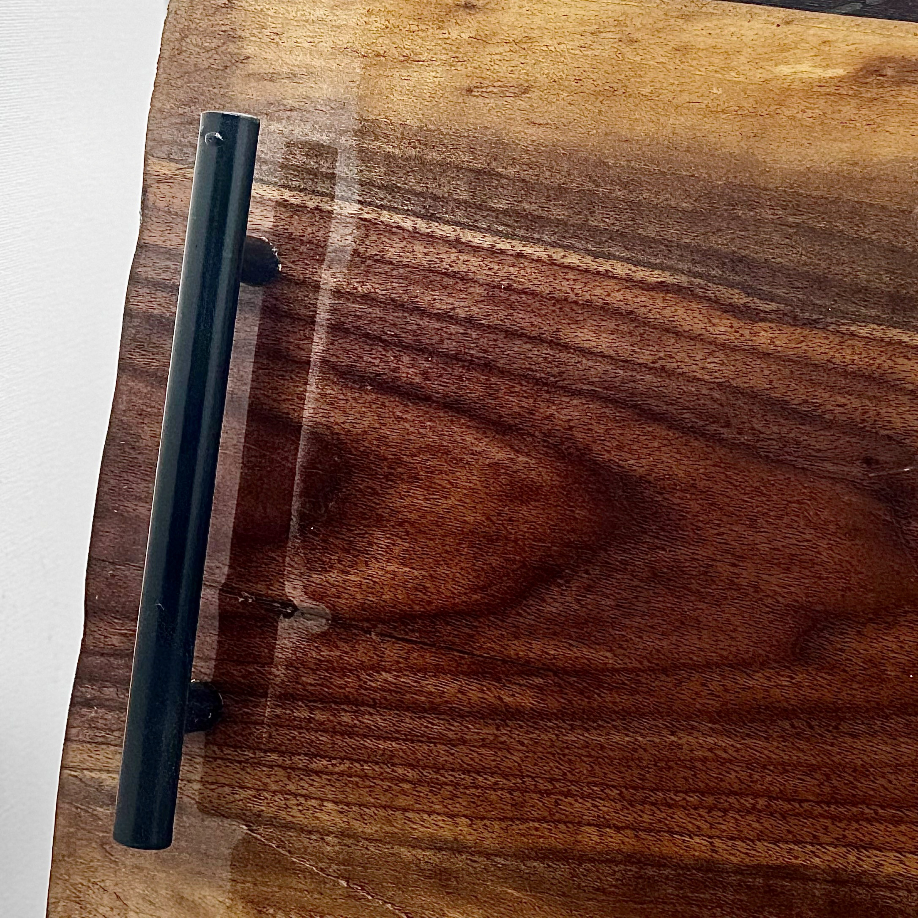 Midnight Live Edge Wooden Tray