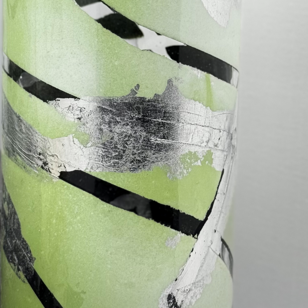 Mint Silver Glass Vase Collection