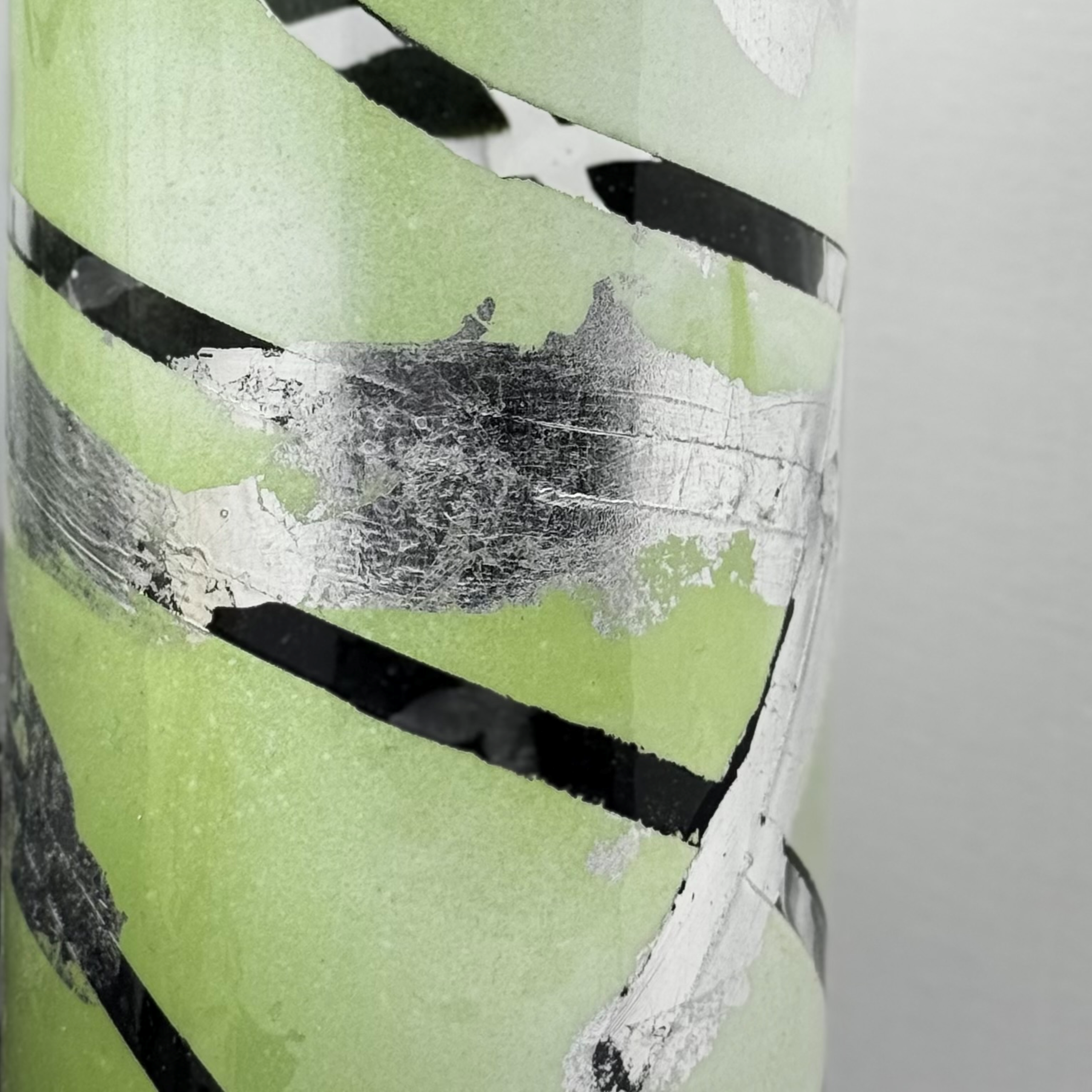 Mint Silver Glass Vase Collection