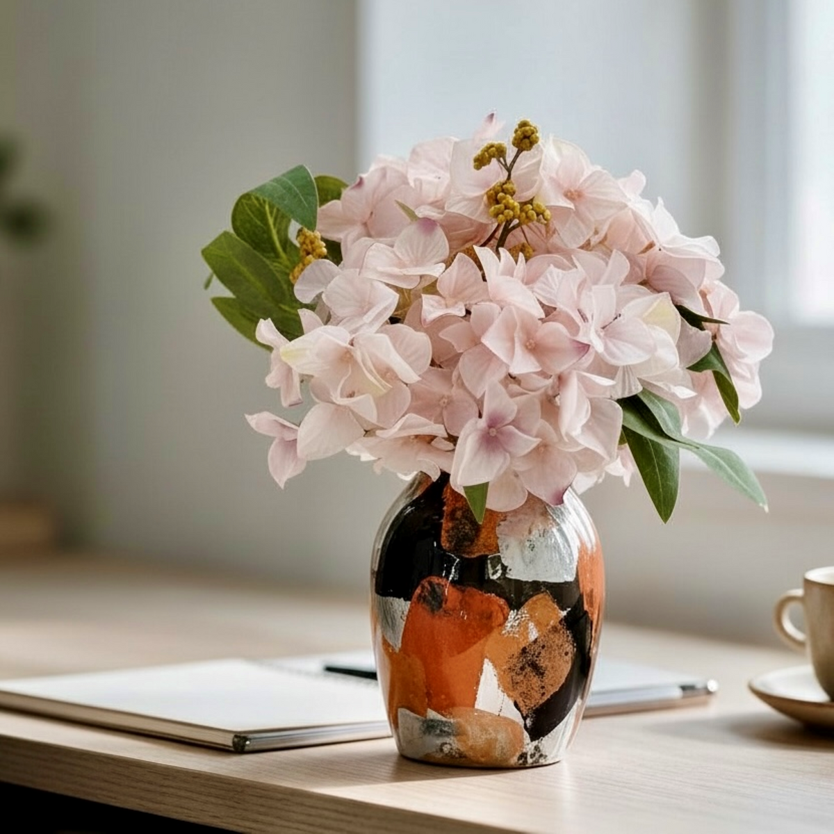 Mirrored Thought Glass Vase Collection