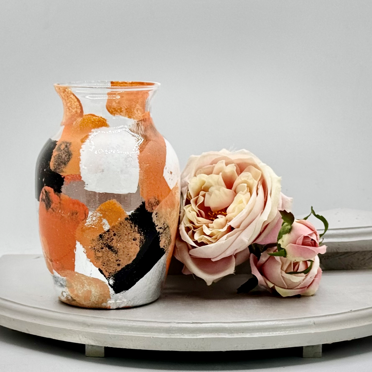 Mirrored Thought Glass Vase Collection