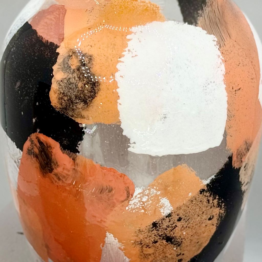 Mirrored Thought Glass Vase Collection
