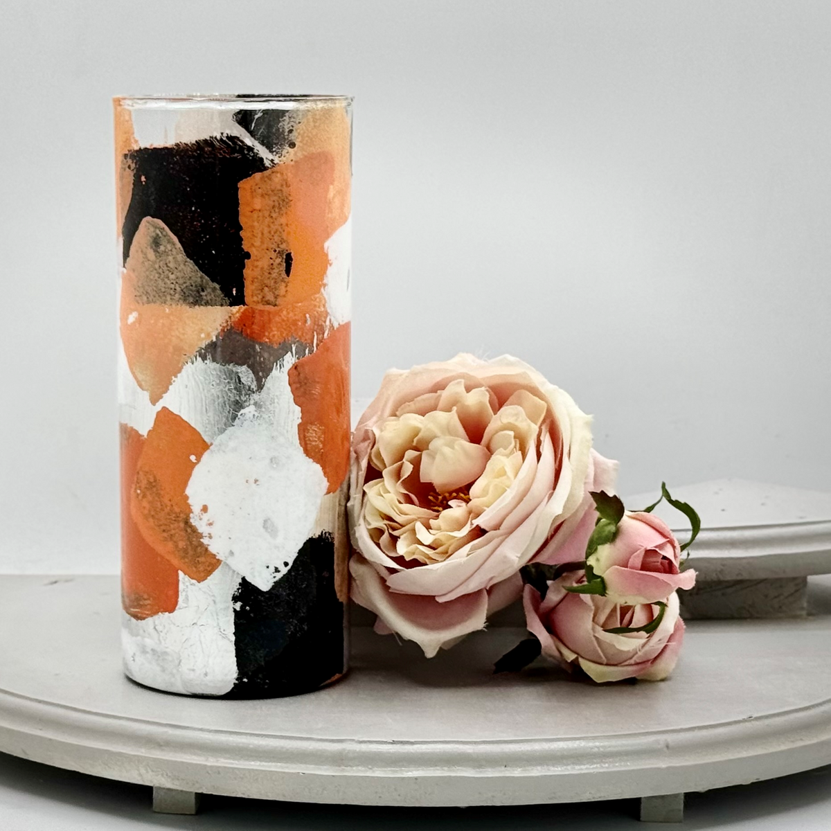 Mirrored Thought Glass Vase Collection