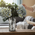 Moonlit Metal Glass Vase Collection