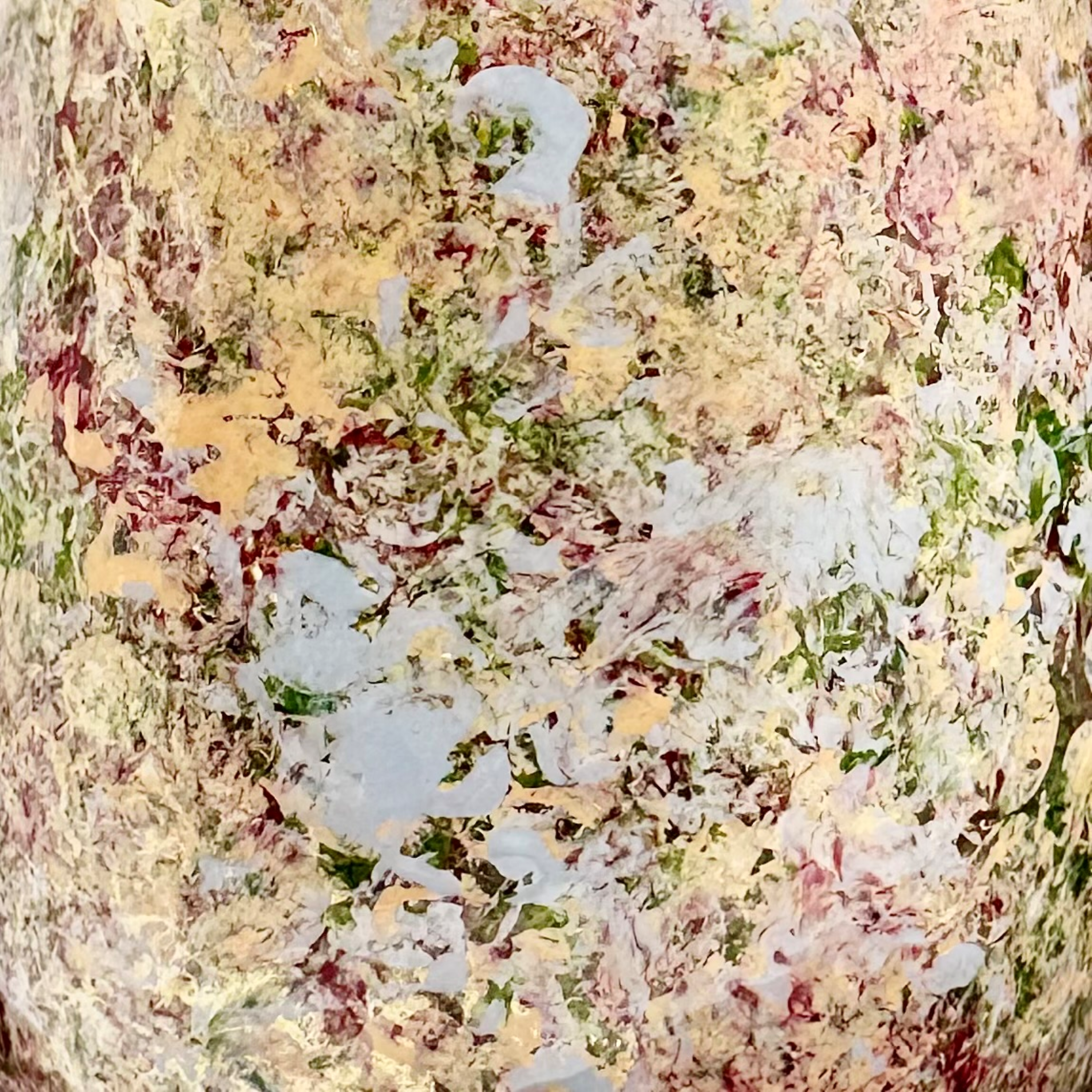 Painted Stone Stemless Wine Glass