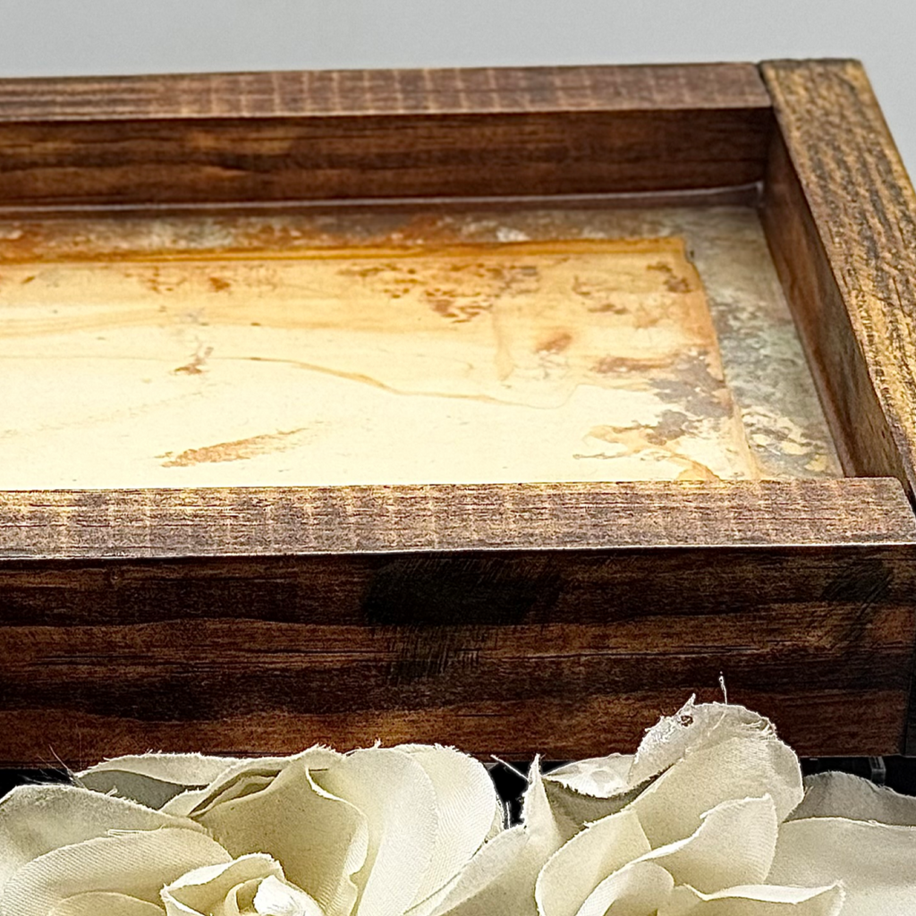Parchment Wooden Tray
