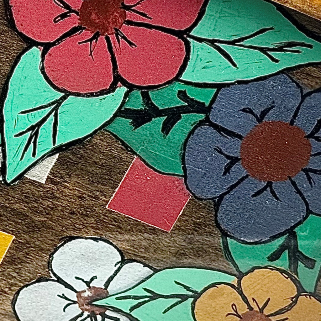 Patchwork Garden Wooden Tray