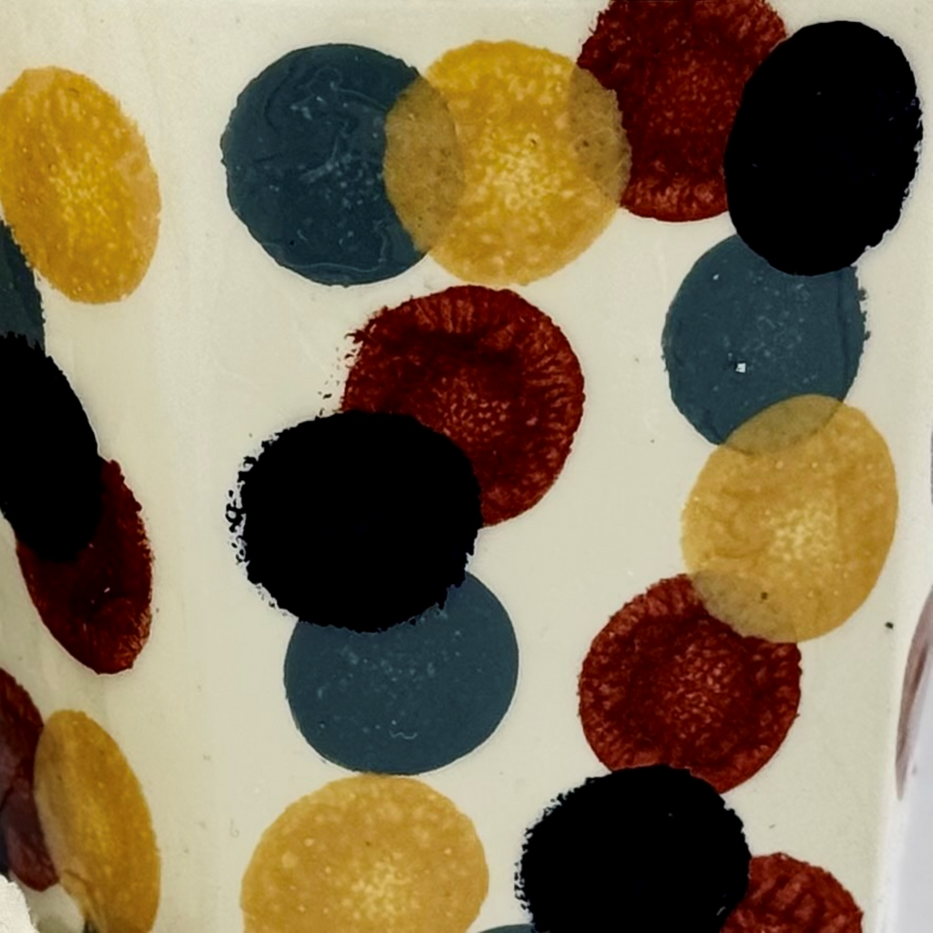 Playful Dot Rock Glass
