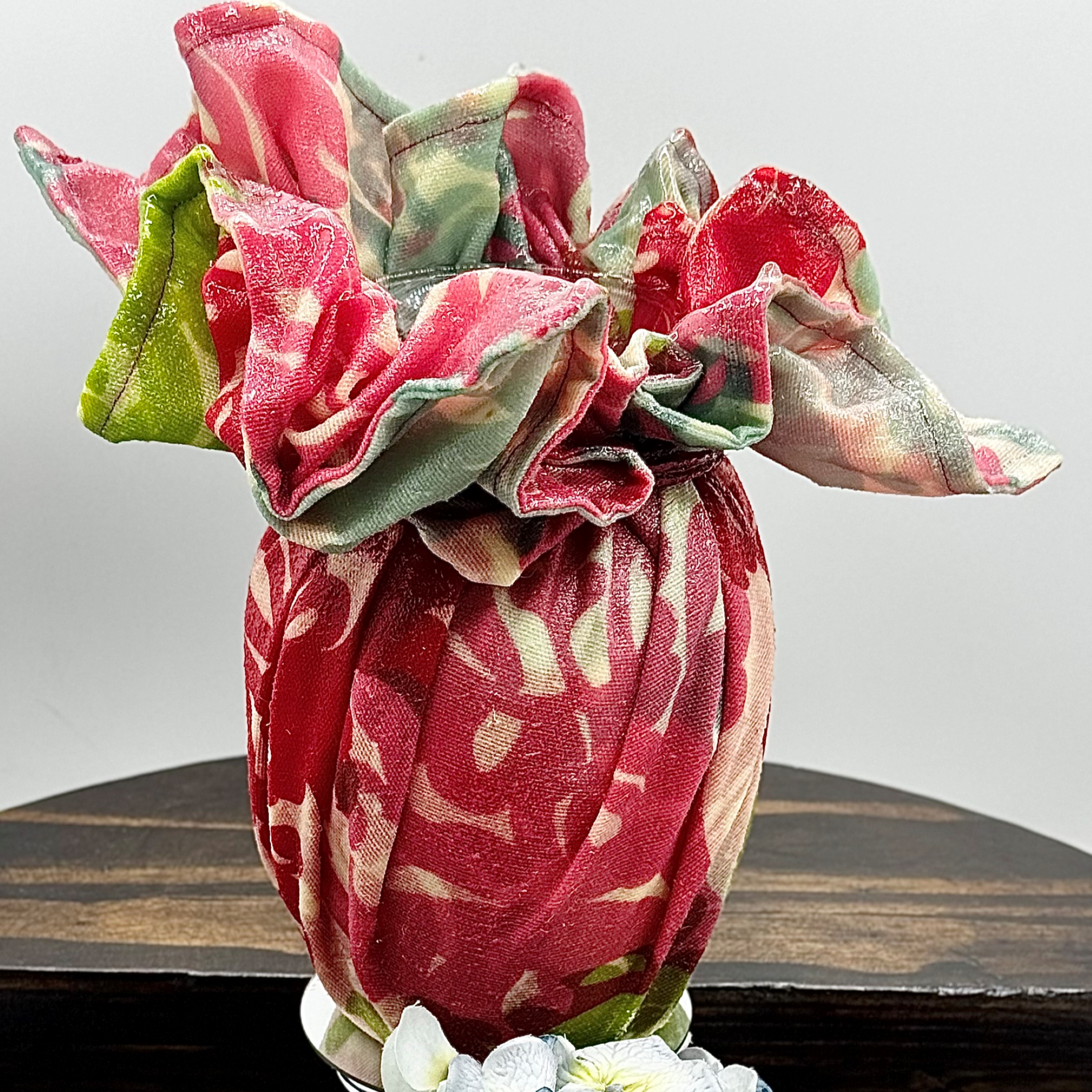Raspberry Leaf Vase