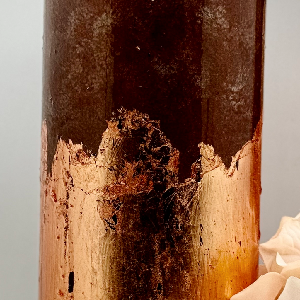 Rustic Patina Glass Vase Collection