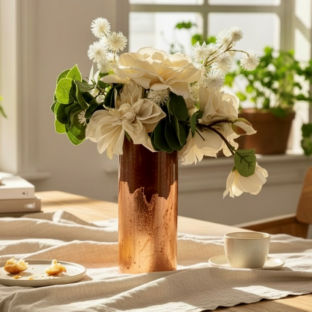 Rustic Patina Glass Vase Collection