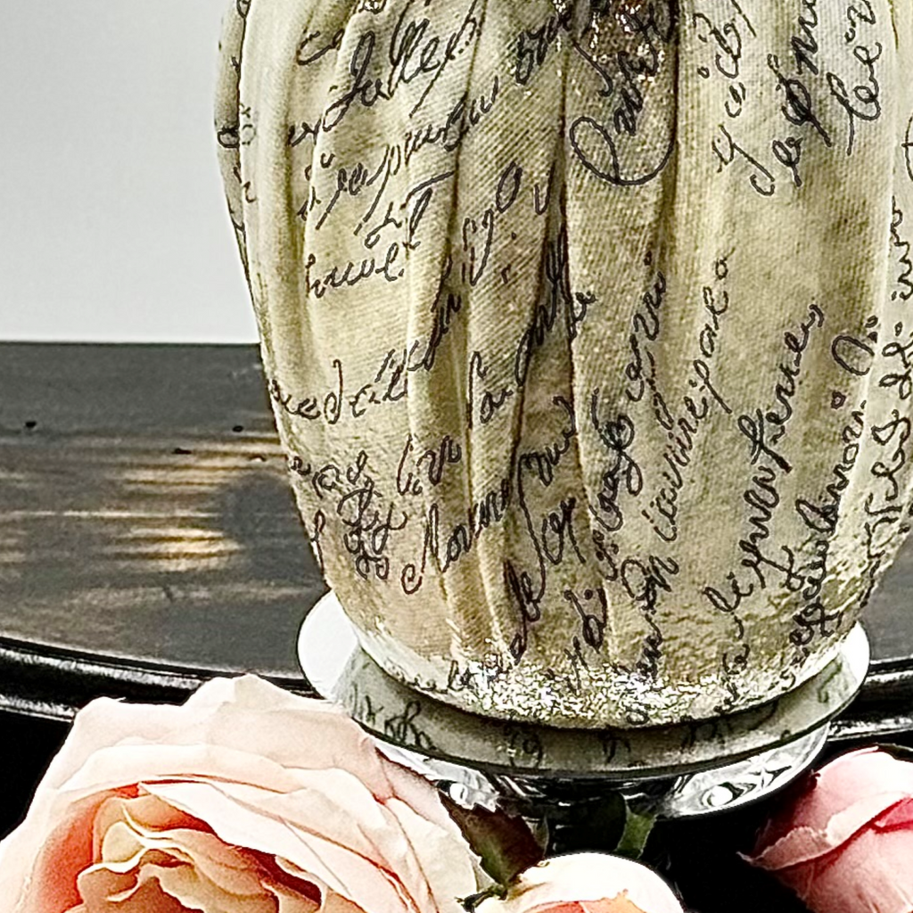 Scripted Story Glass Vase