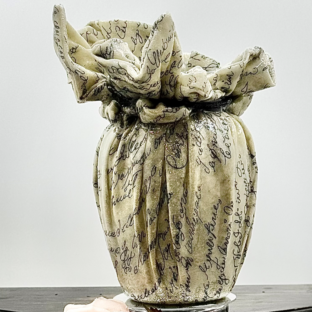 Scripted Story Glass Vase